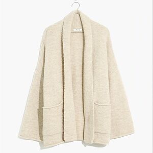 Madewell Mclean Shawl-Collar Cardigan Sweater in heather parchment - M
